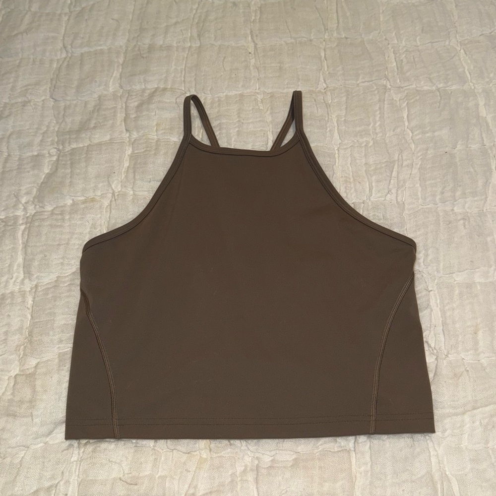 Lululemon Wunder Train Strappy Tank Nomad Size 10 EUC